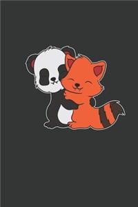 Red Panda Hugging Kawaii Panda Journal
