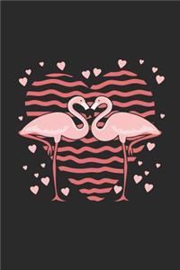 Flamingo With Hearts