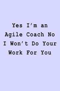 Yes I'm an Agile Coach No I Won't Do Your Work For You