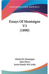 Essays Of Montaigne V3 (1890)
