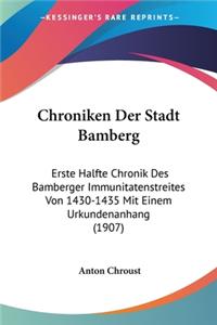 Chroniken Der Stadt Bamberg