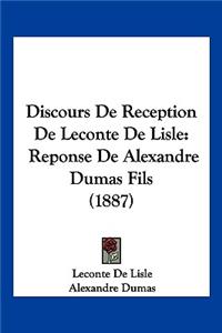 Discours De Reception De Leconte De Lisle