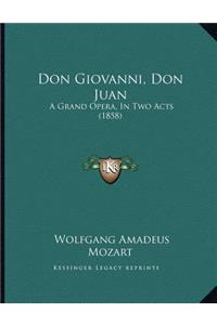 Don Giovanni, Don Juan