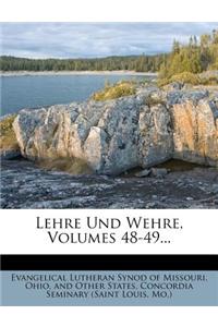 Lehre Und Wehre, Volumes 48-49...
