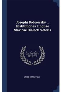 Josephi Dobrowsky ... Institutiones Linguae Slavicae Dialecti Veteris