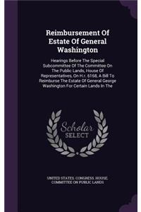 Reimbursement of Estate of General Washington