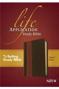 NIV Life Application Study Bible, Tutone Brown/Tan