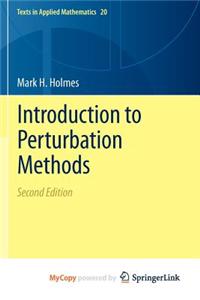 Introduction to Perturbation Methods