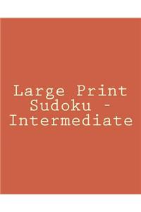 Large Print Sudoku - Intermediate