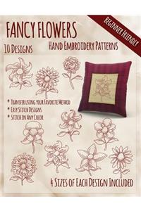 Fancy Flowers Hand Embroidery Patterns
