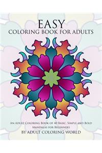 Easy Coloring Book For Adults