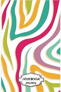 Notebook Journal Dot-grid, Colorful Lines Design