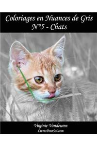Coloriages en Nuances de Gris - N° 5 - Chats