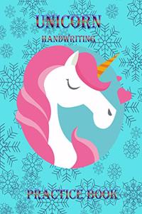 Unicorn Handwriting Practice Book