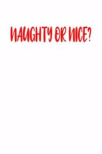 Naughty Or Nice?