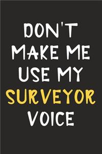 Don't Make Me Use My Surveyor Voice