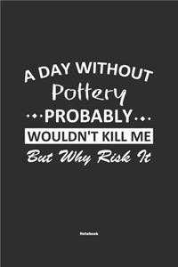 A Day Without Pottery Probably Wouldn't Kill Me But Why Risk It Notebook