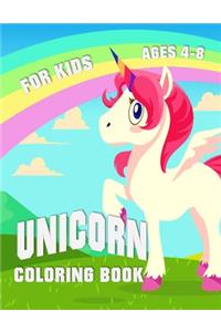Unicorn Coloring Book Ages 4-8