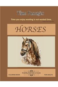 Horses Coloring Book for Adults