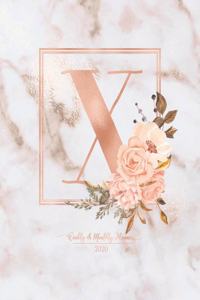 Weekly & Monthly Planner 2020 X