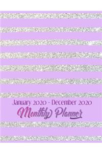 January 2020 - December 2020 Monthly Planner