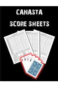 Canasta Score Sheets