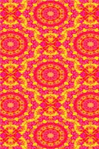 2020 Weekly Planner Hot Pink And Yellow Kaleidoscope Pattern 134 Pages