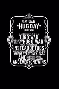 National Hug Day Hug o' War: 6x9 NATIONAL HUG DAY - blank with numbers paper - notebook - notes