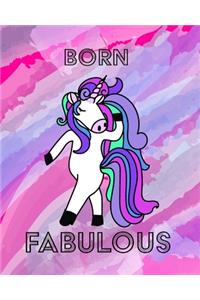 Unicorn Notebook - Born Fabulous
