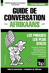 Guide de conversation Français-Afrikaans et dictionnaire concis de 1500 mots