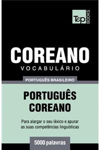 Vocabulário Português Brasileiro-Coreano - 5000 palavras