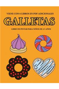 Libro de pintar para niños de 4-5 años (Galletas)