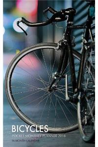 Bicycles Pocket Monthly Planner 2018