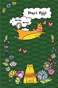 Bullet Journal Notebook for Cat Lovers Funny Flying Cartoon Cat 3