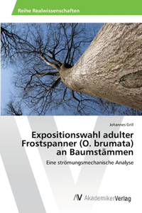 Expositionswahl adulter Frostspanner (O. brumata) an Baumstämmen