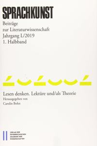 Sprachkunst. Beitrage Zur Literaturwissenschaft / Sprachkunst Beitrage Zur Literaturwissenschaft Jahrgang L/2019 1. Halbband