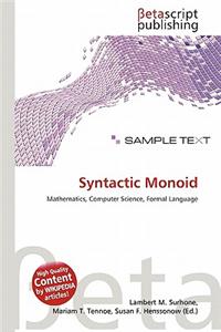 Syntactic Monoid