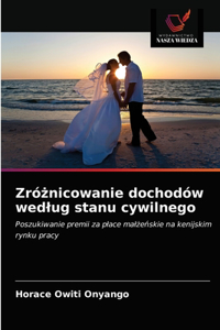 Zró&#380;nicowanie dochodów wedlug stanu cywilnego