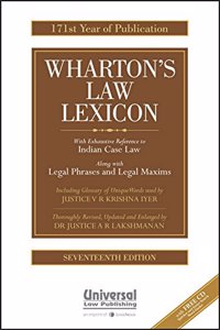 Law Lexicon (With Exhaustive Reference to Indian Case Law - 171th Year of Publication) with CD