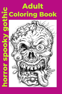Adult Coloring Book horror spooky gothic