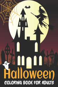 Halloween coloring book for adults