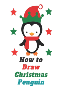 How to Draw Christmas Penguin