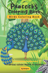 Peacocks Coloring Book