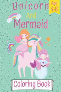 unicorn and mermaid coloring book