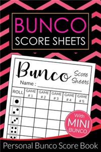 Bunco Score Sheets