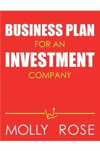 Business Plan For An Investment Company