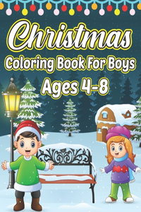 Christmas Coloring Book For Boys Ages 4-8
