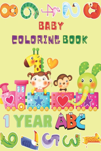 Baby Coloring Book 1 year