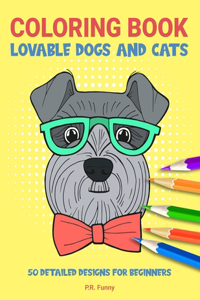 Coloring Book Lovable Dogs and Cats