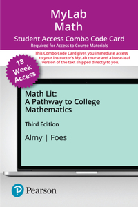 Mylab Math with Pearson Etext -- 18 Week Combo Access Card -- For Math Lit